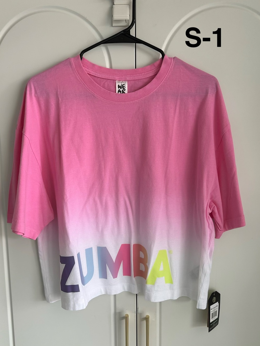 Zumba Pastel oversized Crop Top